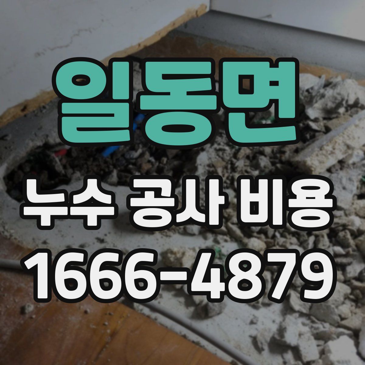 일동면 누수 공사 비용