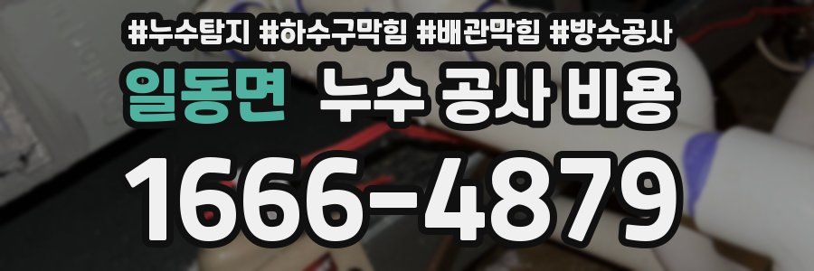 일동면 누수 공사 비용
