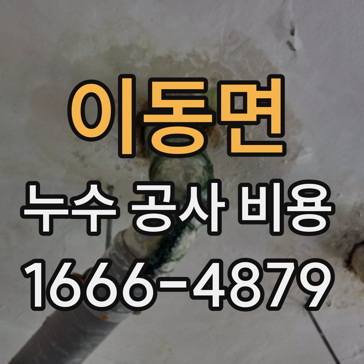 이동면 누수 공사 비용