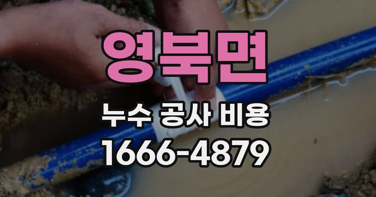 영북면 누수 공사 비용