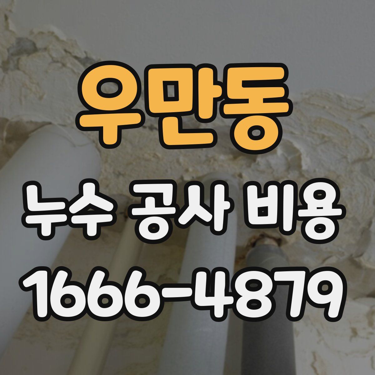 우만동 누수 공사 비용