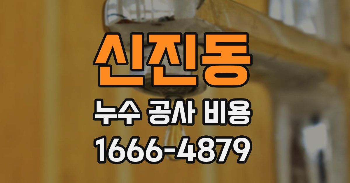 신진동 누수 공사 비용