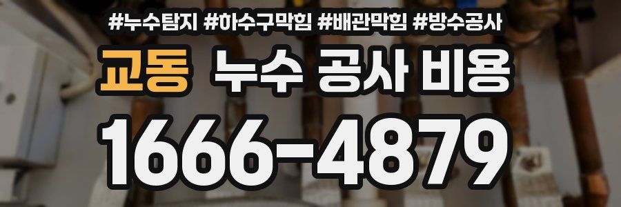교동 누수 공사 비용