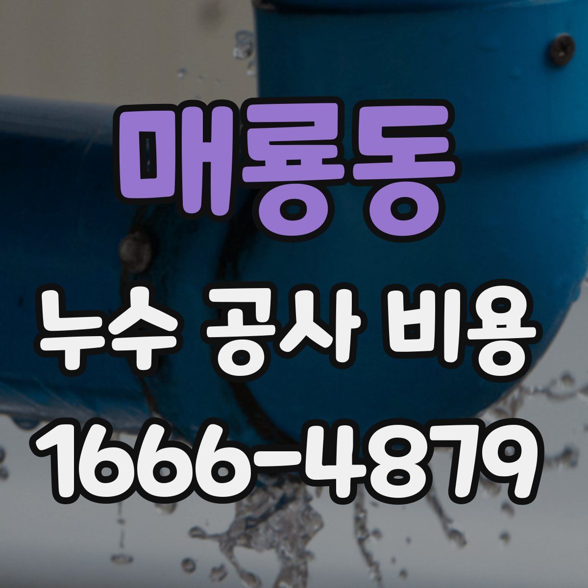 매룡동 누수 공사 비용