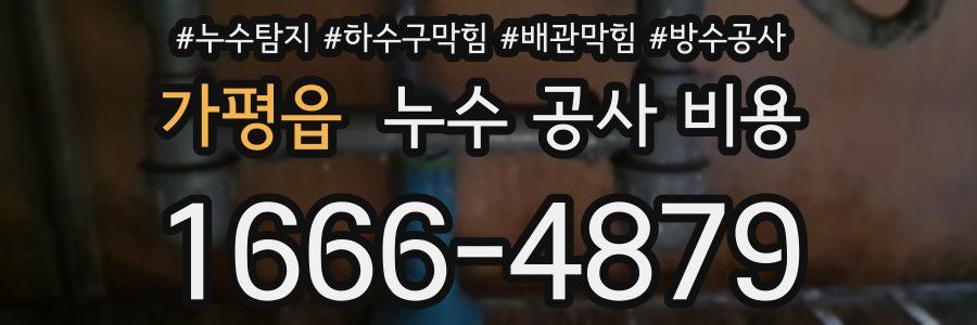 가평읍 누수 공사 비용
