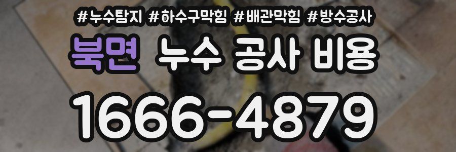 북면 누수 공사 비용
