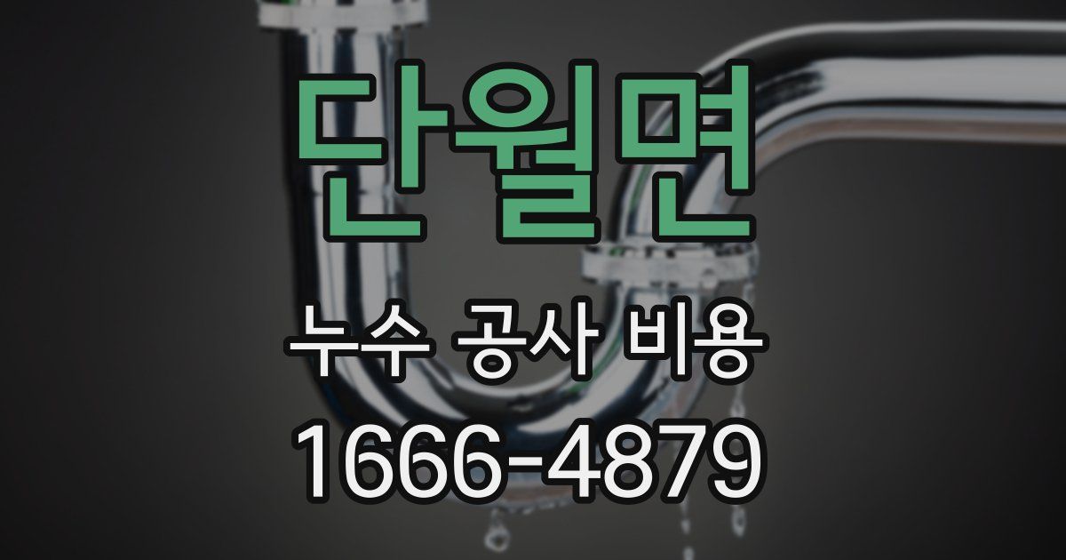 단월면 누수 공사 비용