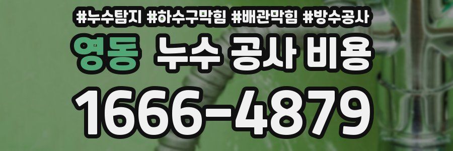 영동 누수 공사 비용