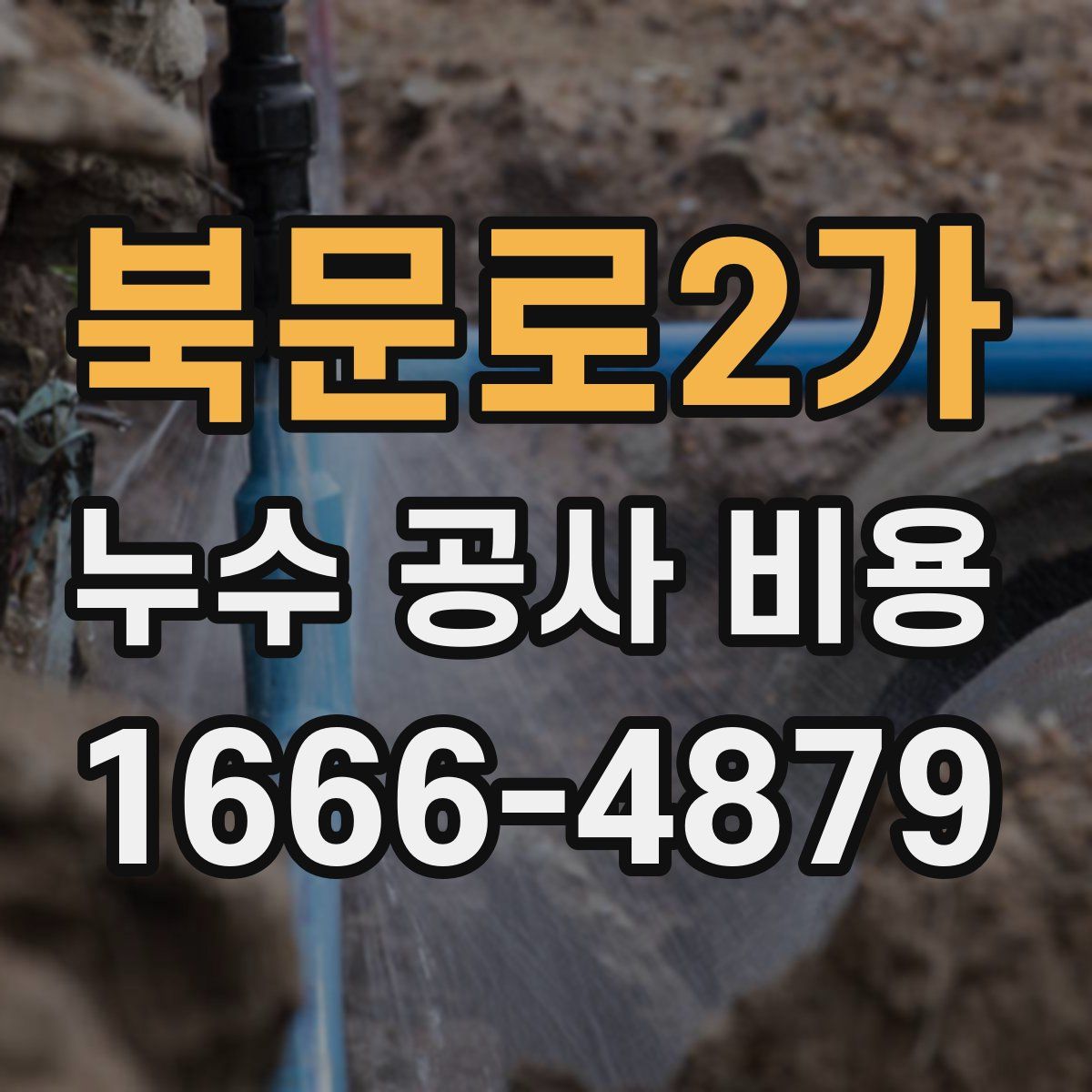 북문로2가 누수 공사 비용