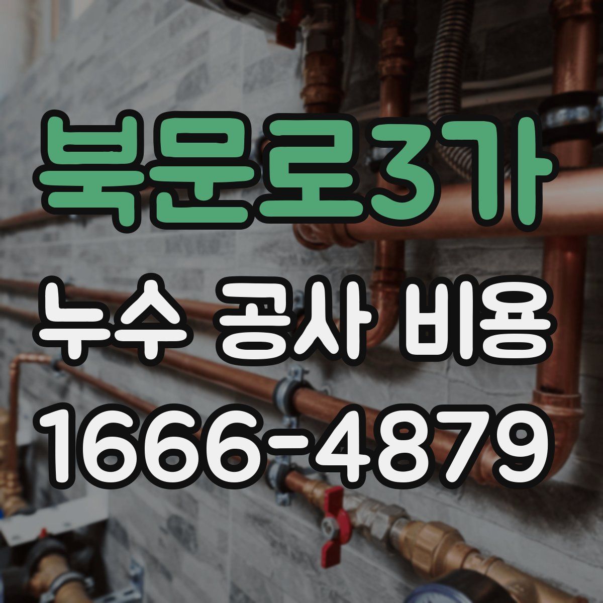북문로3가 누수 공사 비용
