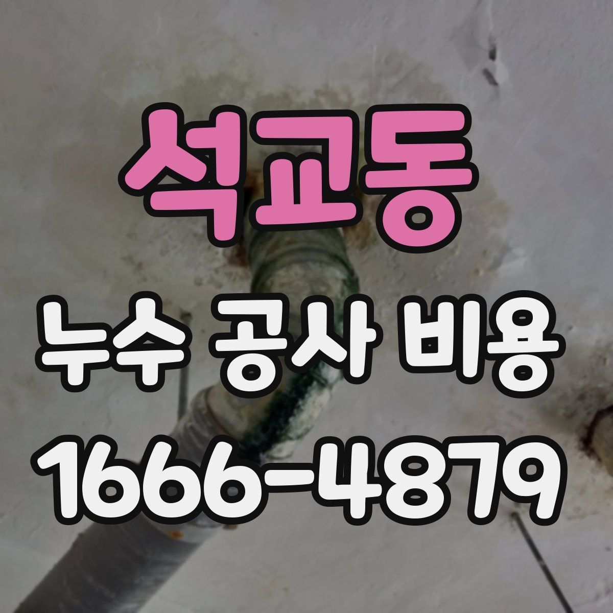석교동 누수 공사 비용