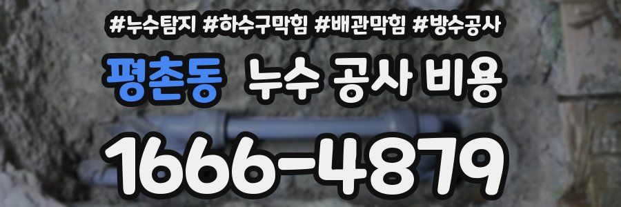 평촌동 누수 공사 비용