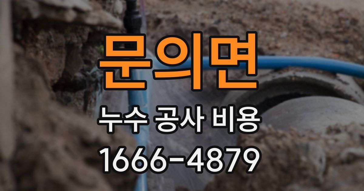 문의면 누수 공사 비용