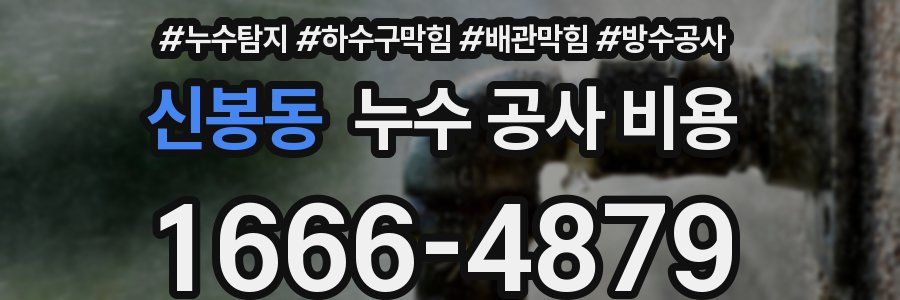 신봉동 누수 공사 비용