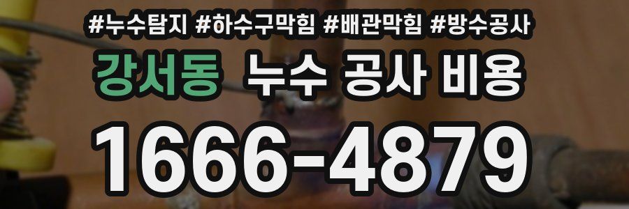 강서동 누수 공사 비용