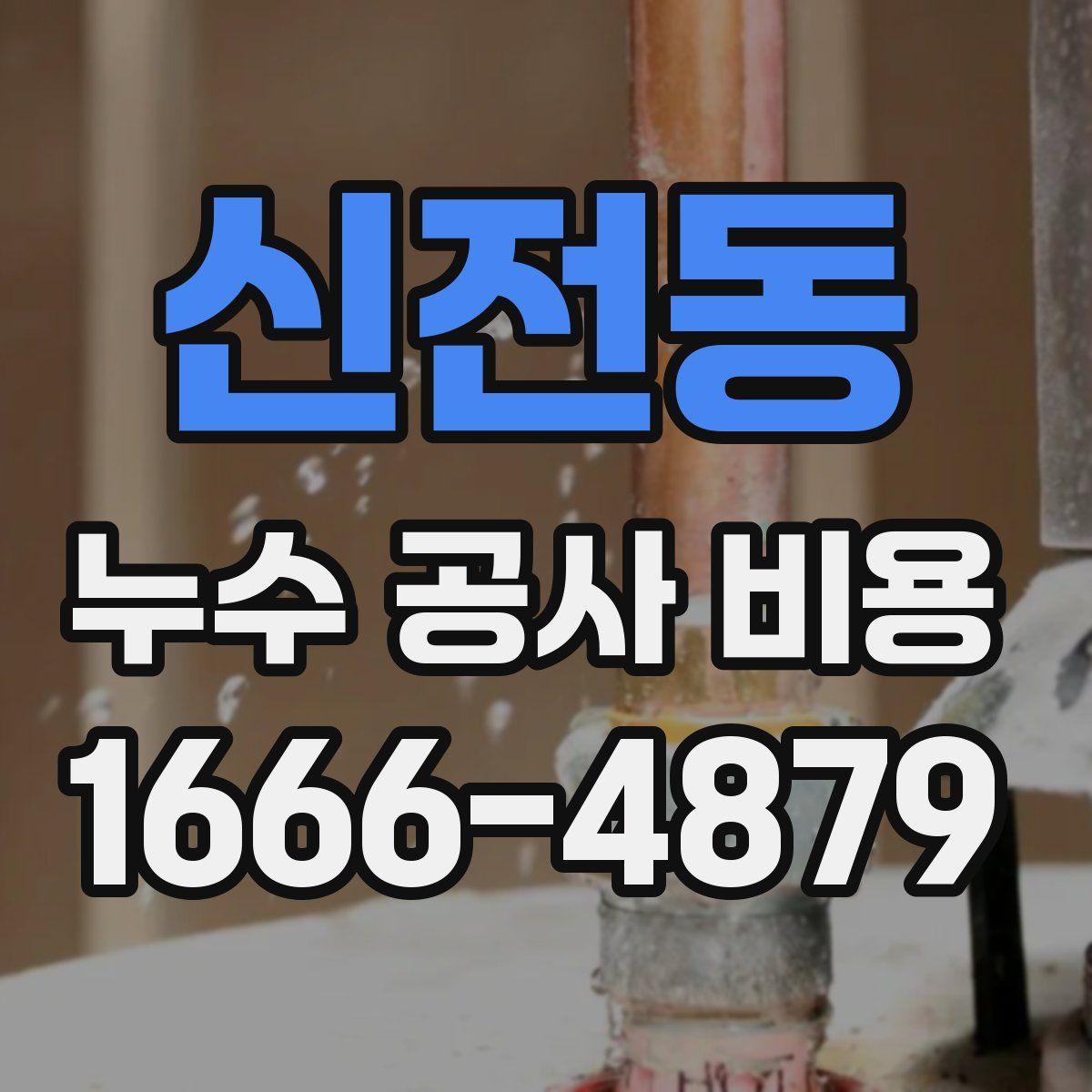 신전동 누수 공사 비용