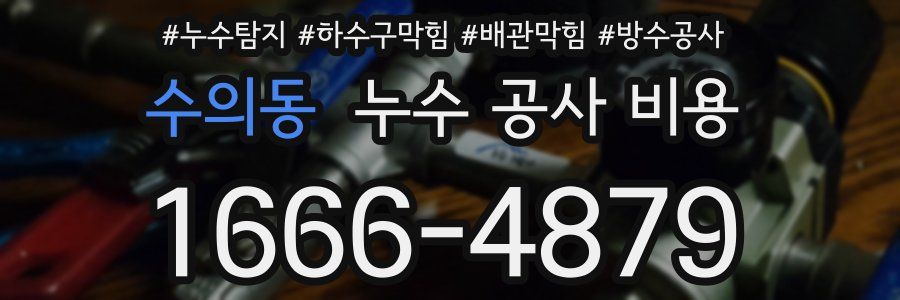 수의동 누수 공사 비용