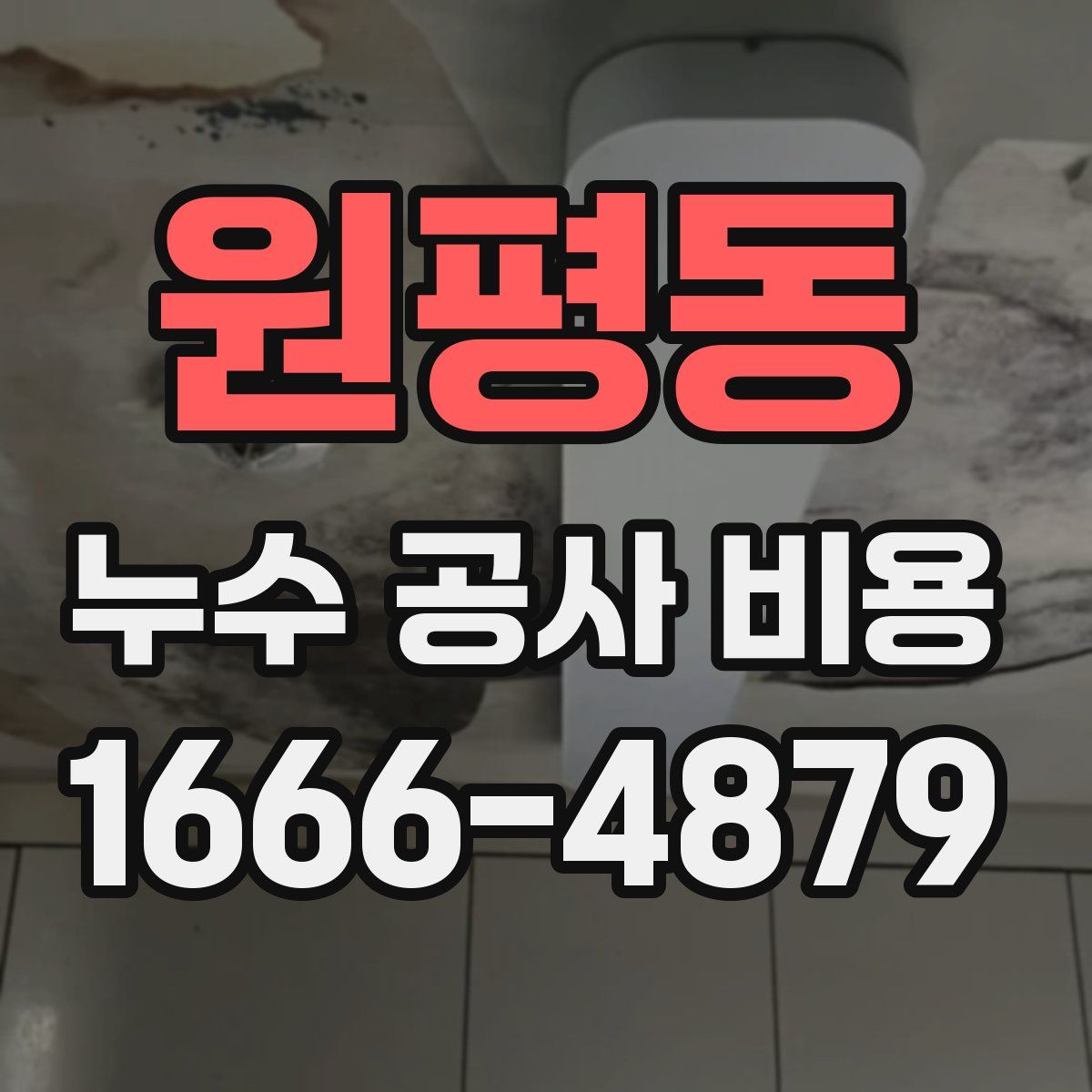 원평동 누수 공사 비용