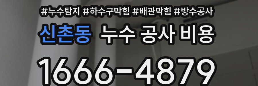 신촌동 누수 공사 비용