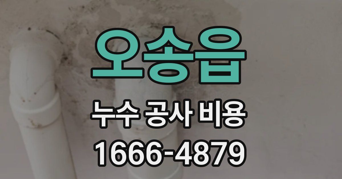 오송읍 누수 공사 비용