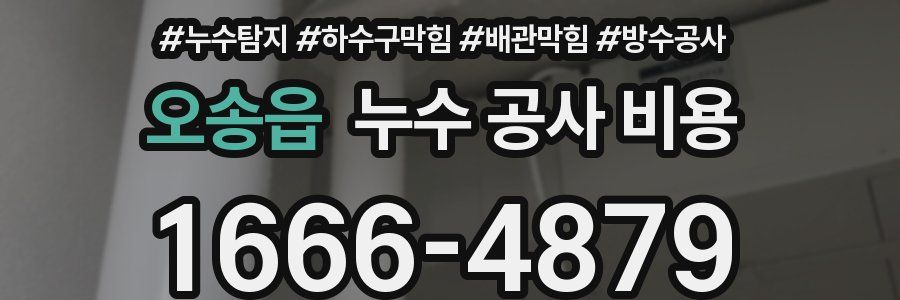 오송읍 누수 공사 비용