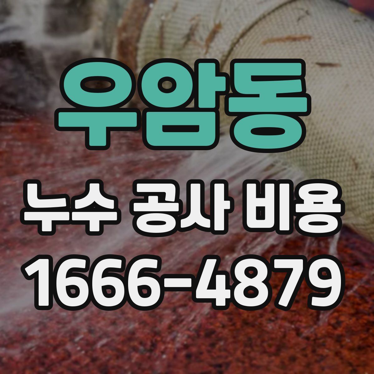 우암동 누수 공사 비용