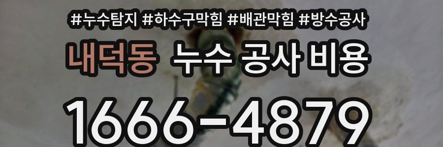 내덕동 누수 공사 비용
