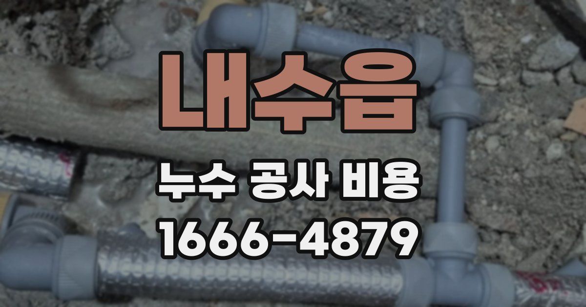 내수읍 누수 공사 비용