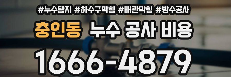 충인동 누수 공사 비용