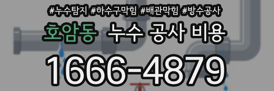 호암동 누수 공사 비용