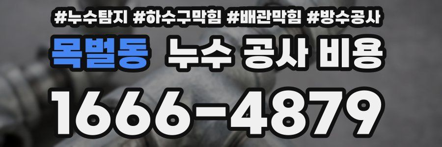 목벌동 누수 공사 비용