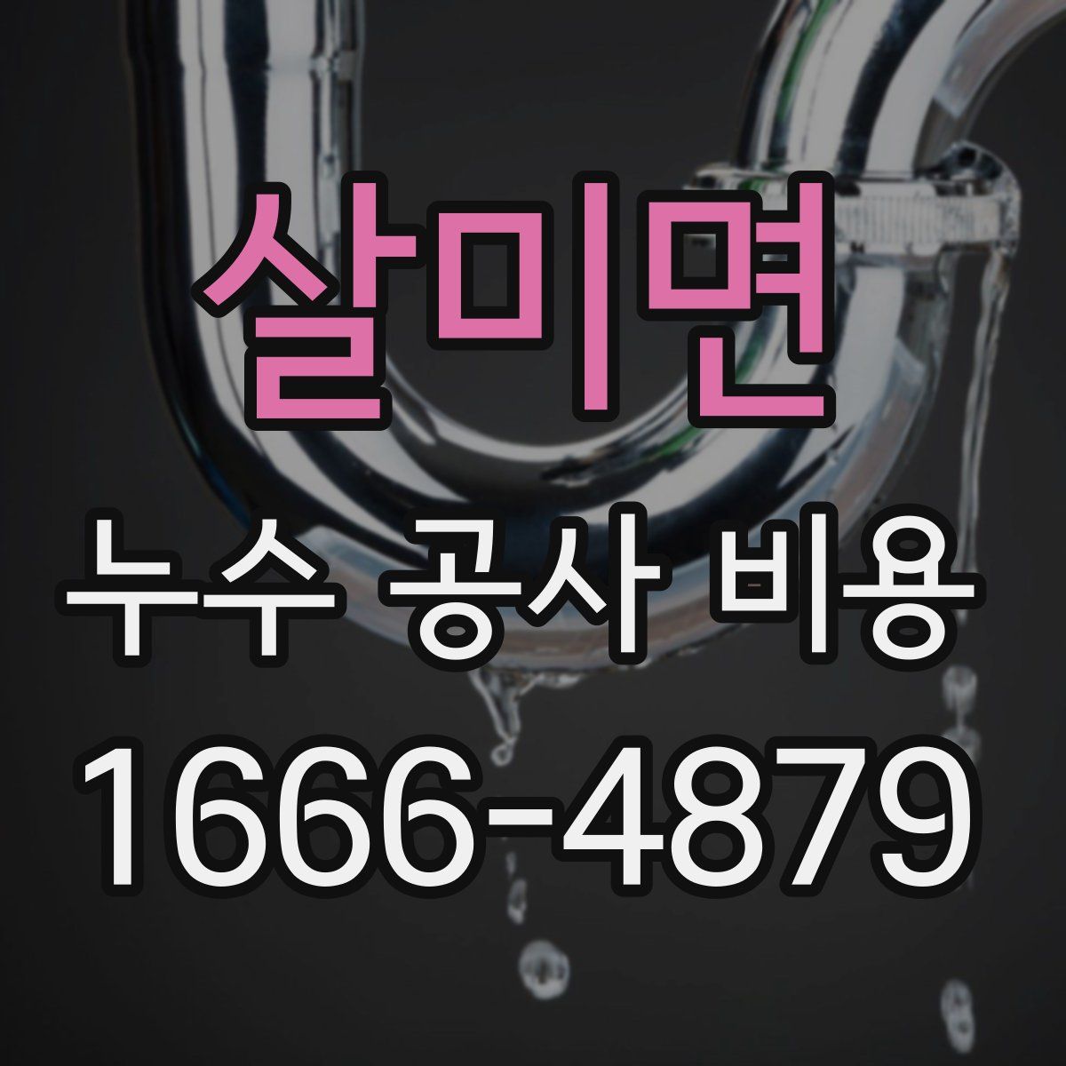 살미면 누수 공사 비용