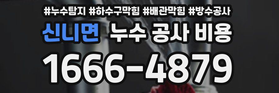 신니면 누수 공사 비용