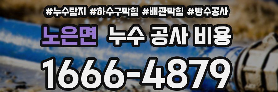 노은면 누수 공사 비용