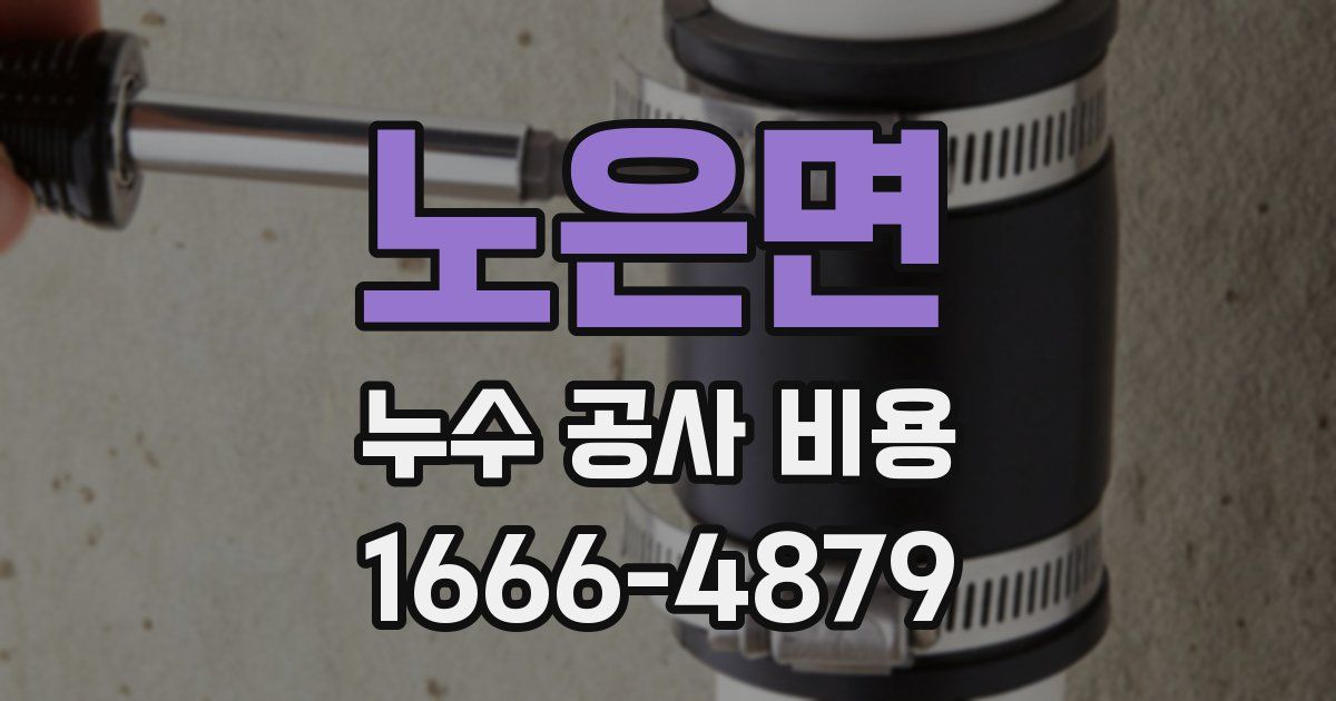노은면 누수 공사 비용