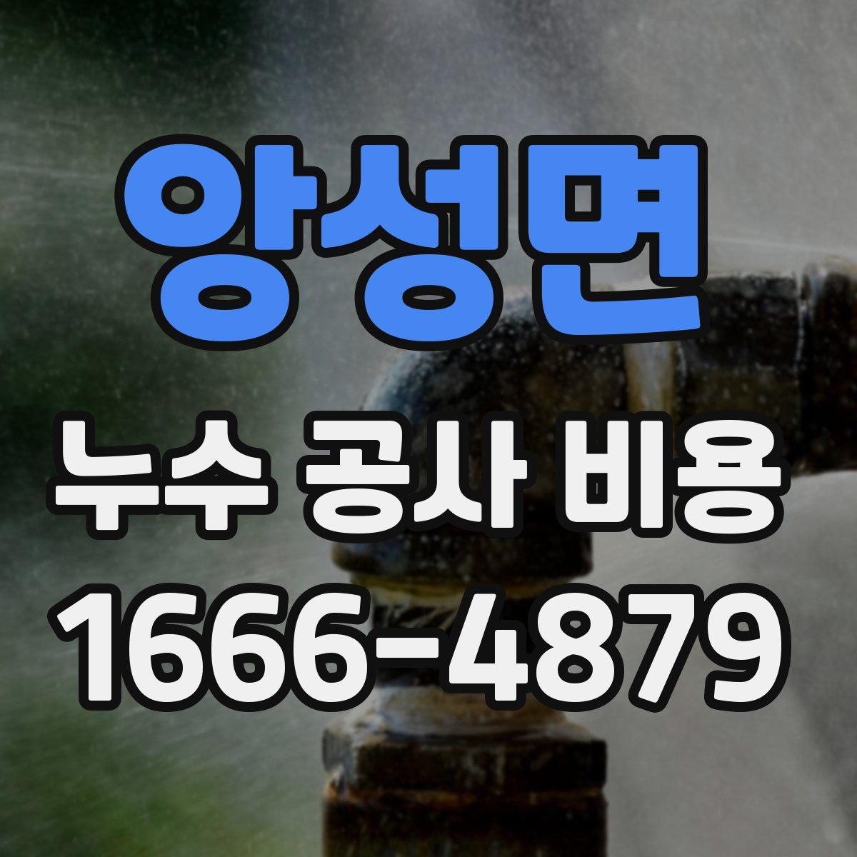앙성면 누수 공사 비용
