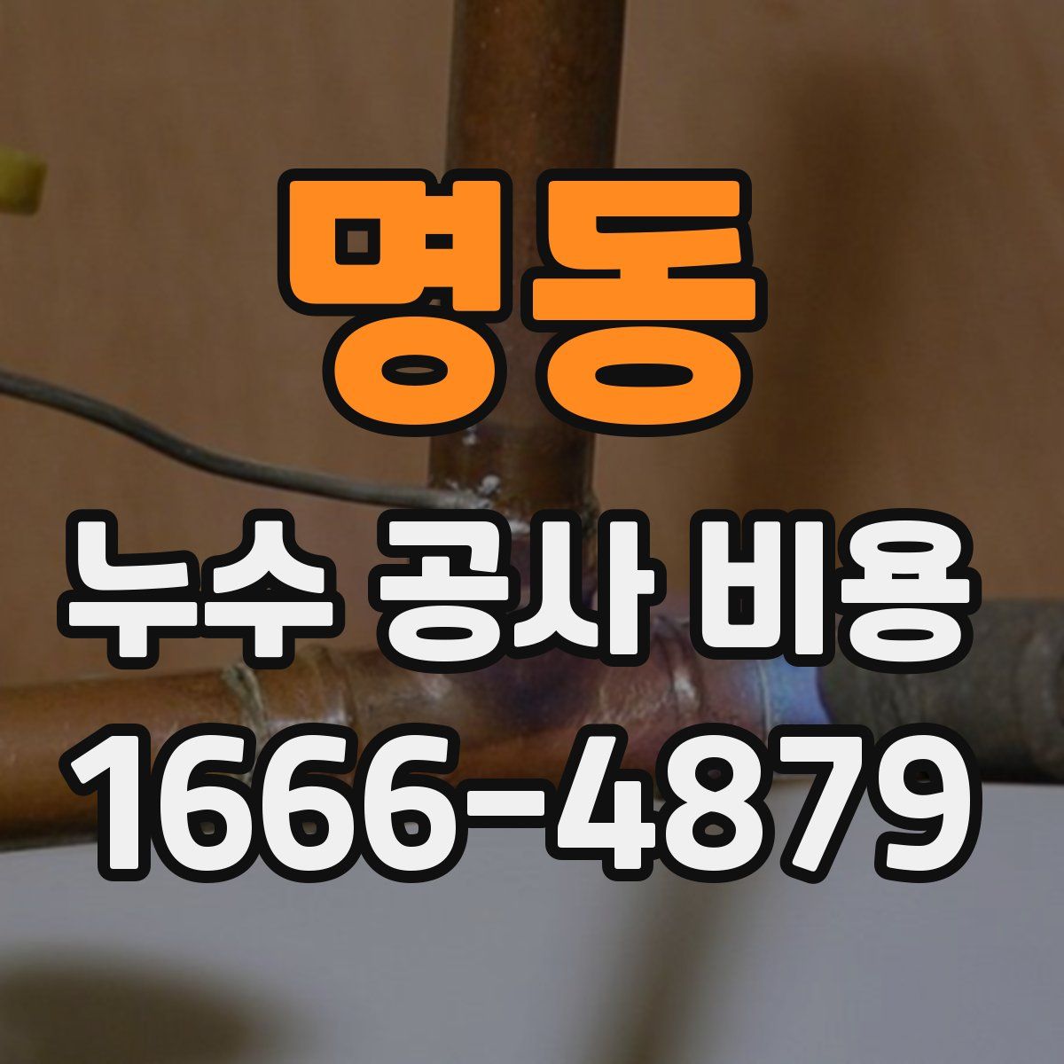 명동 누수 공사 비용