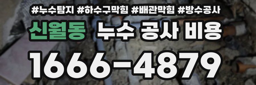 신월동 누수 공사 비용
