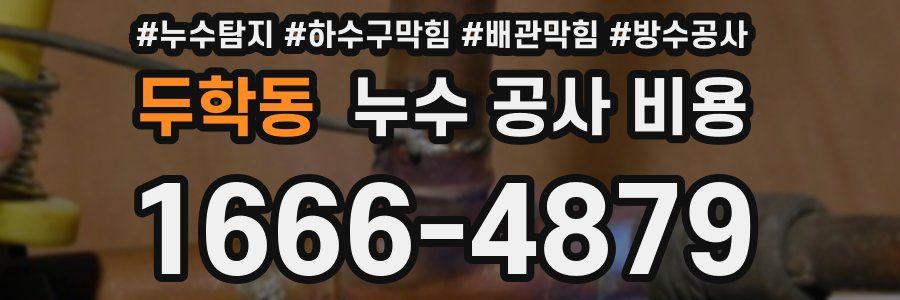 두학동 누수 공사 비용