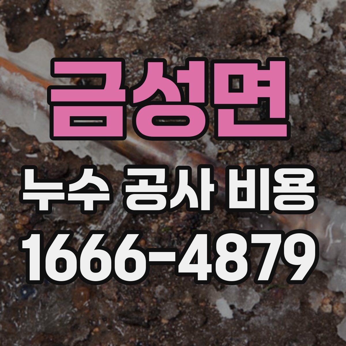 금성면 누수 공사 비용