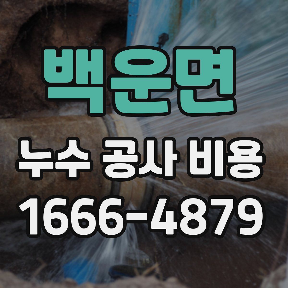 백운면 누수 공사 비용