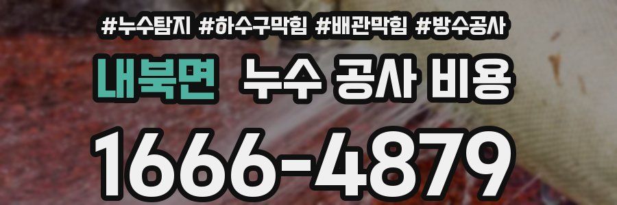 내북면 누수 공사 비용