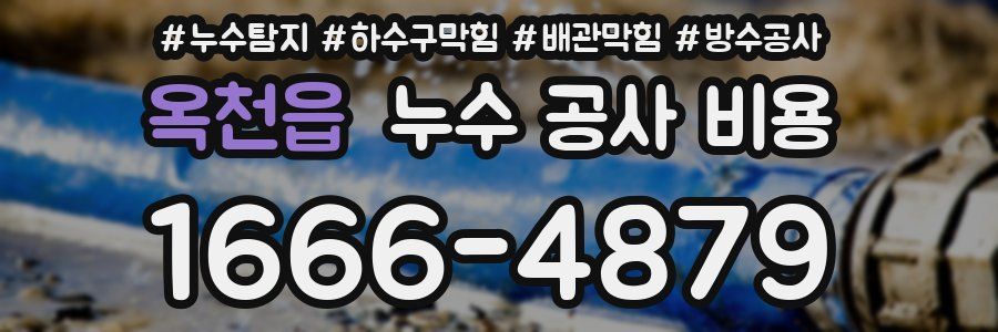 옥천읍 누수 공사 비용