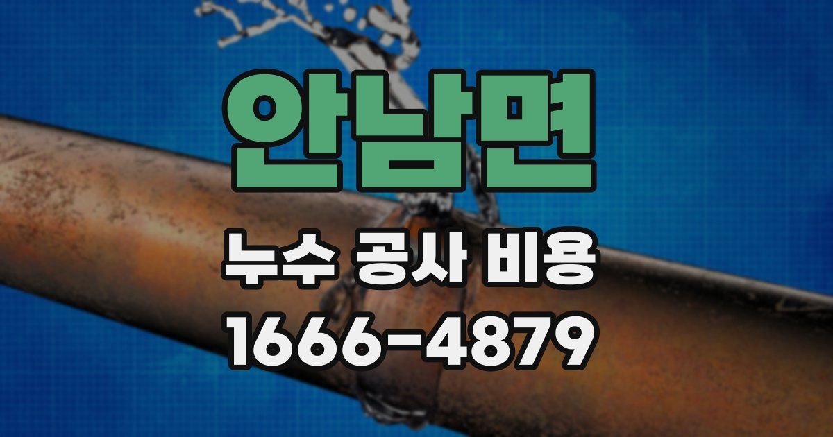 안남면 누수 공사 비용