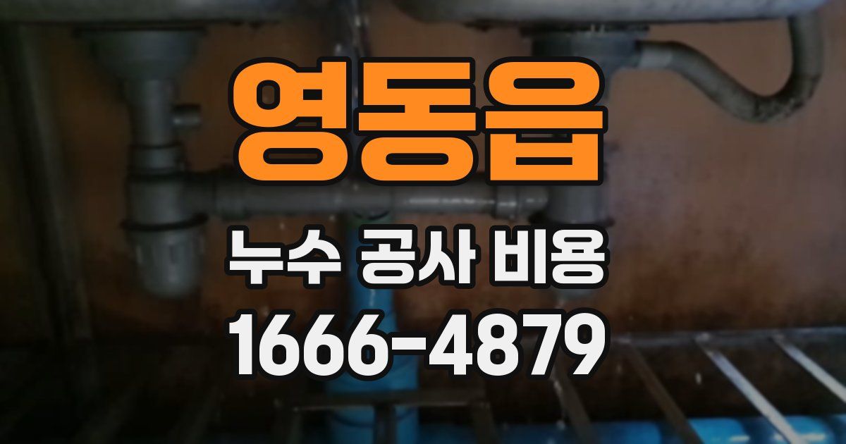 영동읍 누수 공사 비용