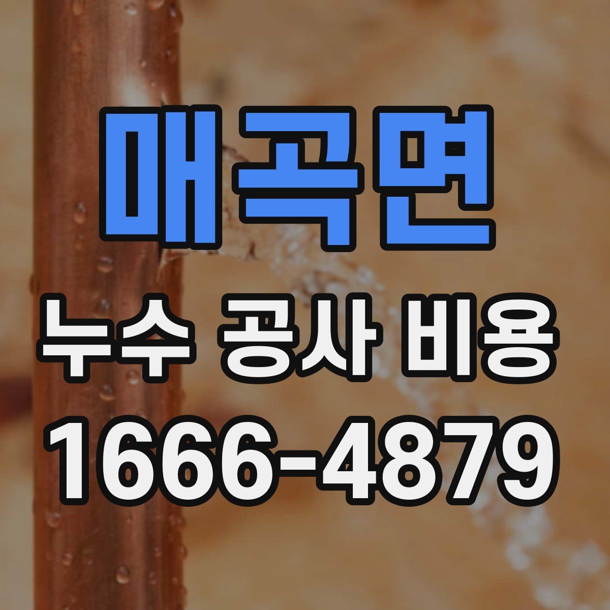 매곡면 누수 공사 비용