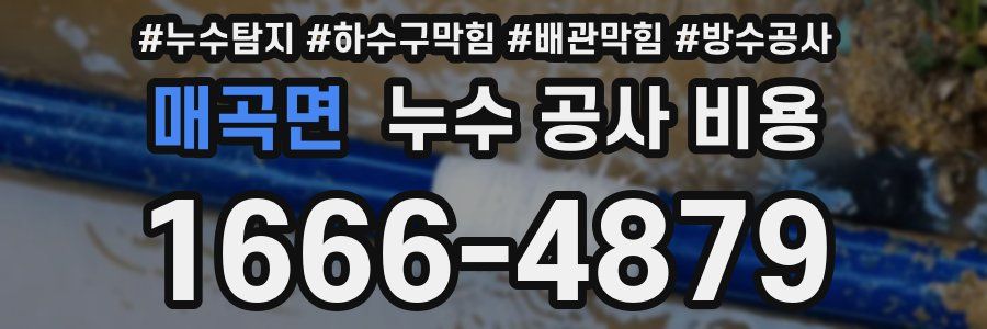 매곡면 누수 공사 비용
