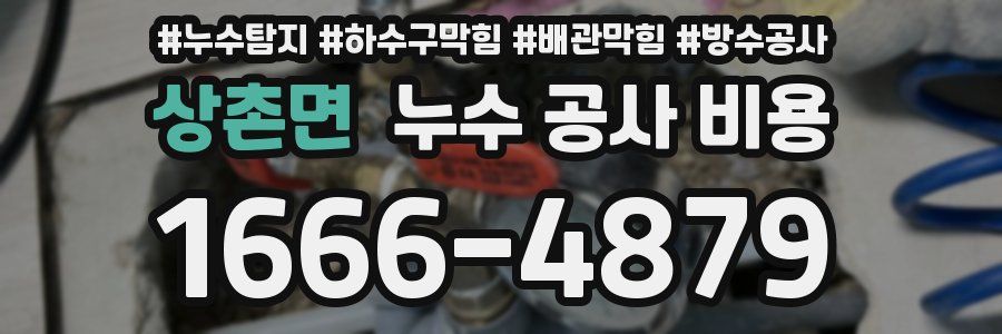 상촌면 누수 공사 비용
