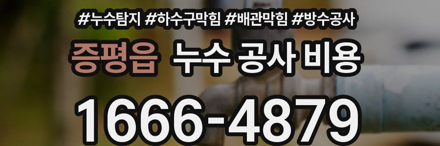 증평읍 누수 공사 비용