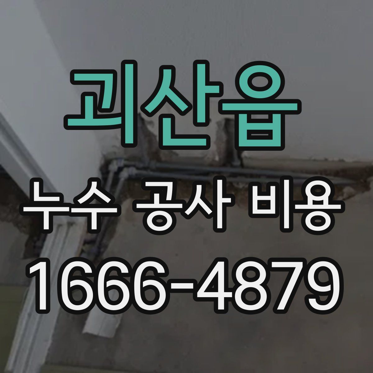괴산읍 누수 공사 비용